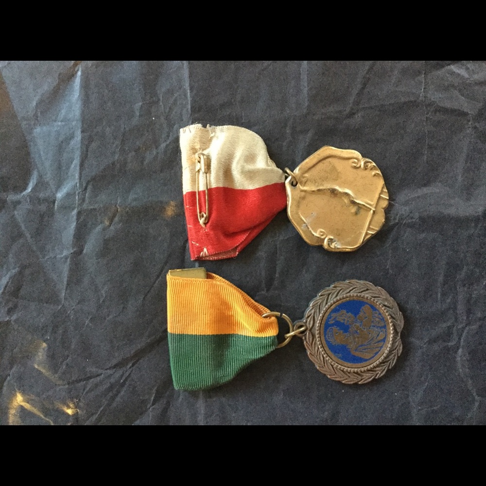 Vintage Medals Gymnastics Ribbon Gem